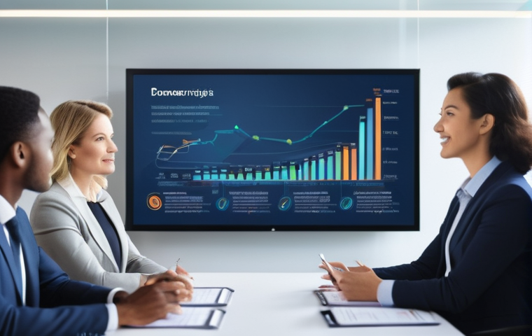 시간에 따른 데이터 변화 분석하기 - **Prompt:** A keen-eyed male data scientist (early 30s, wearing a comfortable but sharp crew-neck sw...