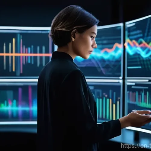 다변량 시계열 데이터 분석 기법 - **Prompt 1: The Symphony of Interconnected Data**
    A highly detailed, futuristic illustration of ...