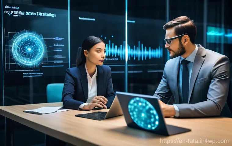 다변량 시계열 데이터 분석 기법 - **Prompt 2: Navigating the Nuances of Data Preparation**
    A realistic, high-resolution image of a...