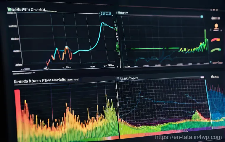 시계열 예측에서의 최신 알고리즘 - **Memory (LSTMs/GRUs):** Visualize data streams flowing through elongated, glowing channels, suggest...