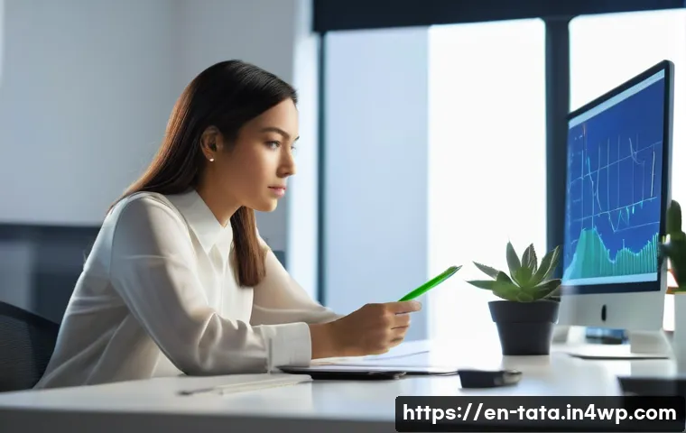 시계열 모델의 신뢰성 평가 기준 - **Prompt:** A young, focused female data scientist, mid-20s, with a determined expression, is seated...