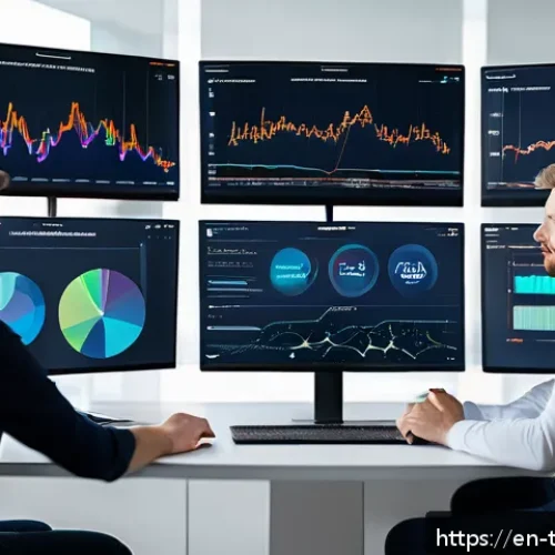 Home 30 시계열 데이터 분석의 과제와 해결 방안 - A detailed, modern data science workspace showing a diverse team of professionals analyzing complex ...